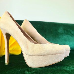 Bakers nude platform heel